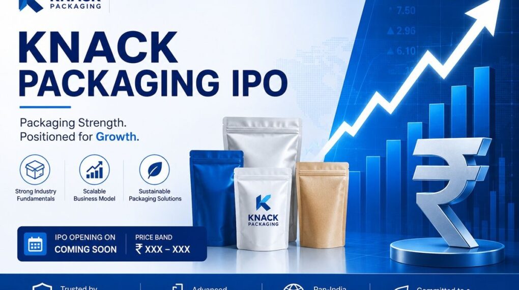 Knack Packaging IPO price band and issue details infographic