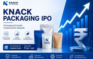 Knack Packaging IPO price band and issue details infographic